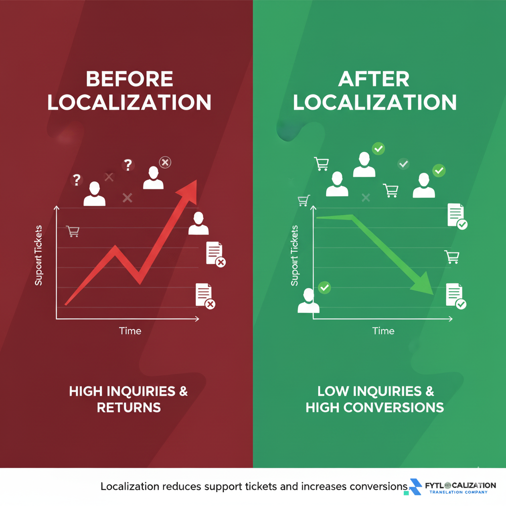 before and after localization