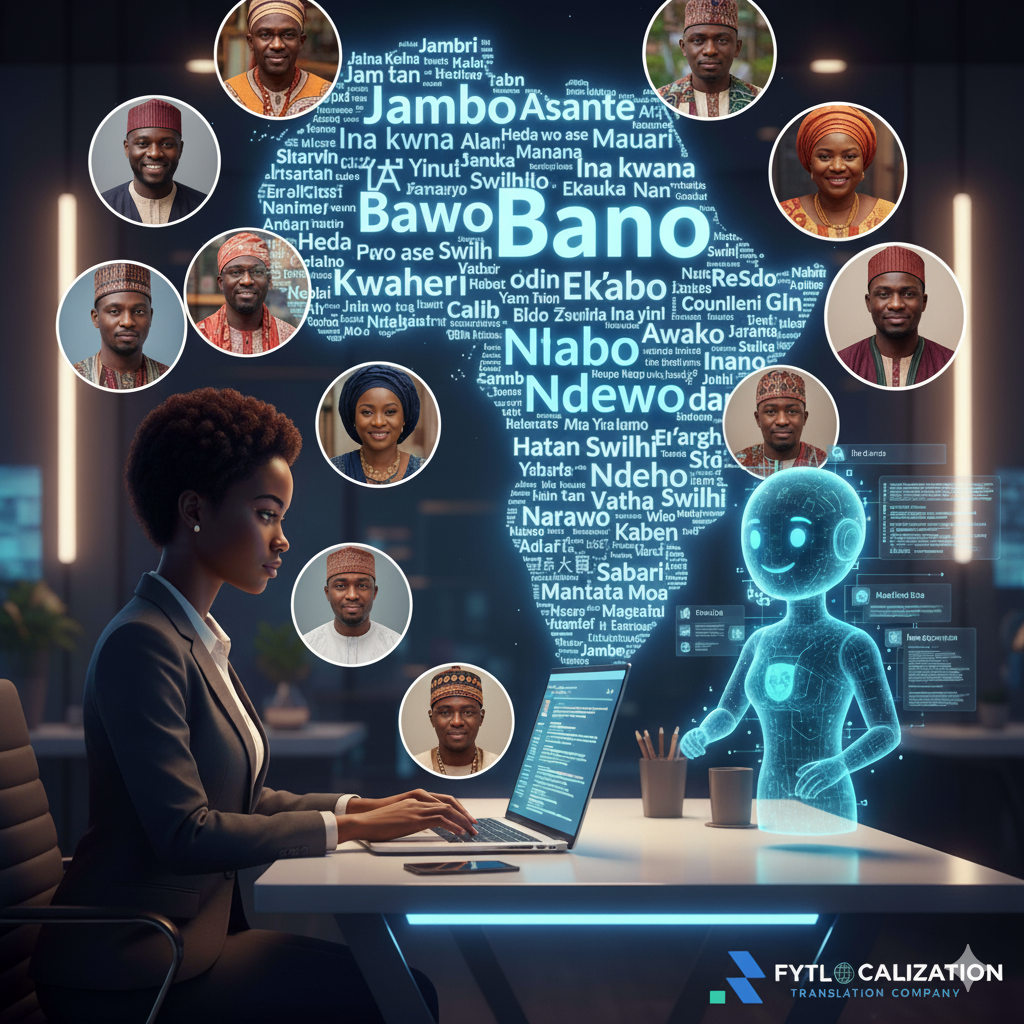 Africa map showing localization in Africa through diversity