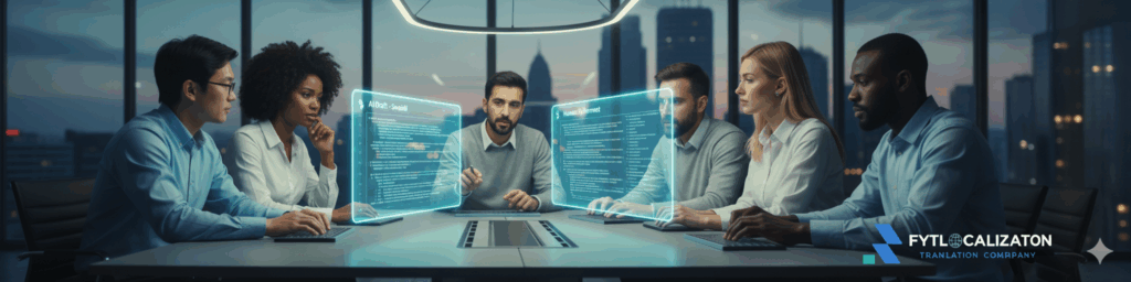 Native linguists refining AI translations—human review of AI output for localization in Africa