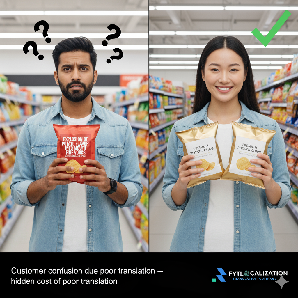 a confused and a happy customer